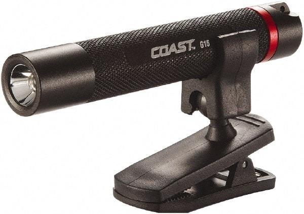 Coast Cutlery - White LED Bulb, 18 Lumens, Hands-free Flashlight - Black Aluminum Body, 1 AAA Alkaline Battery Included - Benchmark Tooling