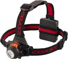 Coast Cutlery - White LED Bulb, 330 Lumens, Hands-free Flashlight - Black Plastic Body, 3 AA Alkaline Batteries Included - Benchmark Tooling