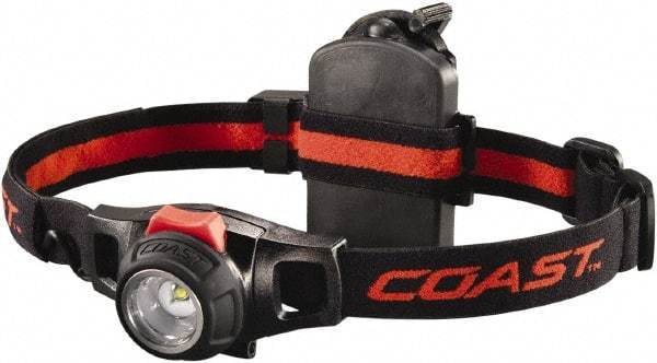 Coast Cutlery - White LED Bulb, 240 Lumens, Hands-free Flashlight - Black Plastic Body, 1 AA Battery Included - Benchmark Tooling