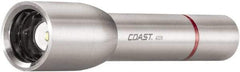 Coast Cutlery - White LED Bulb, 340 Lumens, Industrial/Tactical Flashlight - Silver Stainless Steel Body, 3 AA Batteries Included - Benchmark Tooling