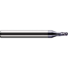 Harvey Tool - Ball End Mills; Mill Diameter (Inch): 5/32 ; Mill Diameter (Decimal Inch): 0.1560 ; Number of Flutes: 3 ; Length of Cut (Inch): 15/64 ; Length of Cut (Decimal Inch): 0.2340 ; Material: Solid Carbide