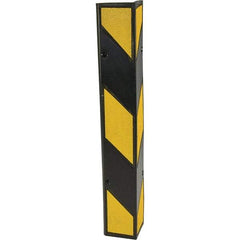 Vestil - 6" Long, Rubber Corner Protectors - Yellow/Black - Benchmark Tooling