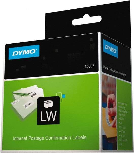 Dymo - 1-1/8" Wide x 3-1/2" Long, White Shipping Label - For DYMO LabelWriter Printers - Benchmark Tooling