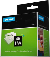 Dymo - 2.3" Wide x 10" Long, White Internet Postage Label - For DYMO LabelWriter Printers - Benchmark Tooling