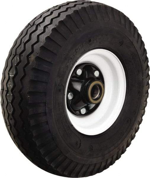 Hamilton - 18 Inch Diameter x 5-3/4 Inch Wide, Rubber Caster Wheel - 1,655 Lb. Capacity, 4-7/8 Inch Hub Length, 1 Inch Axle Diameter, Tapered Roller Bearing - Benchmark Tooling