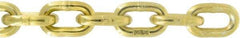 Value Collection - 3/8" Welded Transport Chain - 6,600 Lb Capacity, Grade 70, 75' Long, Yellow Chromate Zinc Finish - Benchmark Tooling