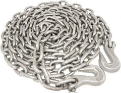 Value Collection - 3/8" Welded Tie Down Chain - 5,400 Lb Capacity, Grade 43, Self-Colored Finish - Benchmark Tooling