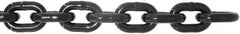 Value Collection - 9/32" Welded Alloy Chain - 3,500 Lb Capacity, Grade 80, 25' Long, Black Lacquer Finish - Benchmark Tooling