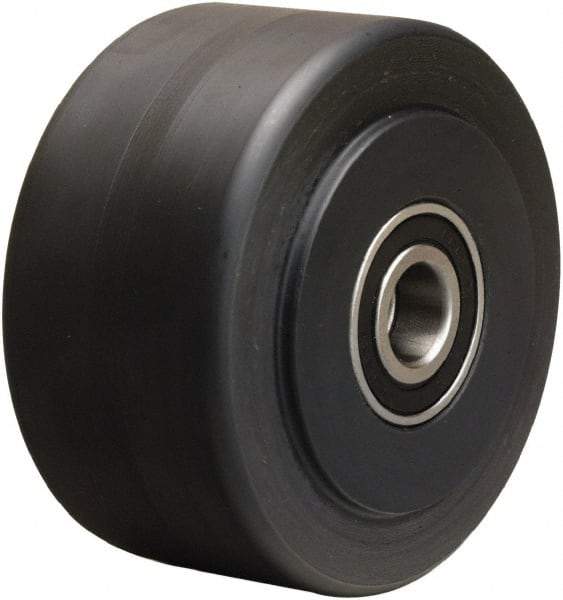Hamilton - 4 Inch Diameter x 2 Inch Wide, Nylon Caster Wheel - 2,000 Lb. Capacity, 2-1/4 Inch Hub Length, 1/2 Inch Axle Diameter, Stainless Steel Precision Ball Bearing - Benchmark Tooling