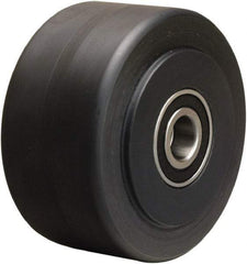 Hamilton - 4 Inch Diameter x 2 Inch Wide, Nylon Caster Wheel - 2,000 Lb. Capacity, 2-1/4 Inch Hub Length, 1/2 Inch Axle Diameter, Stainless Steel Precision Ball Bearing - Benchmark Tooling