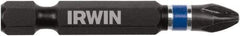 Irwin - #2 Phillips Screwdriver Bit - 1/4" Hex Drive, 2" OAL - Benchmark Tooling