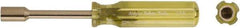 Ampco - 3/8" Solid Shaft Nonsparking Nutdriver - Ergonomic Handle, 7-7/16" OAL - Benchmark Tooling