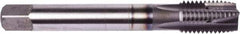 Union Butterfield - M12x1.75 Metric Coarse, 3 Flute, TiCN Finish, Powdered Metal Spiral Point Tap - Plug Chamfer, Right Hand Thread, 110mm OAL, 24mm Thread Length, 0.367" Shank Diam, 6H Class of Fit, Series 1675 - Exact Industrial Supply