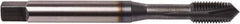 Union Butterfield - M10x1.50 Metric Coarse, 3 Flute, TiCN Finish, Powdered Metal Spiral Point Tap - Plug Chamfer, Right Hand Thread, 100mm OAL, 22mm Thread Length, 0.381" Shank Diam, 6H Class of Fit, Series 1673AP - Exact Industrial Supply