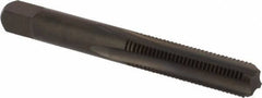 Union Butterfield - 5/16-24 UNF 3B 4 Flute Nitride/Oxide Finish High Speed Steel Straight Flute Standard Hand Tap - Bottoming, Right Hand Thread, 2-23/32" OAL, 1-1/8" Thread Length, H3 Limit, Oversize - Exact Industrial Supply