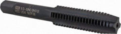 Union Butterfield - 1/2-13 UNC 3B 4 Flute Nitride/Oxide Finish High Speed Steel Straight Flute Standard Hand Tap - Plug, Right Hand Thread, 3-3/8" OAL, 1-21/32" Thread Length, H3 Limit, Oversize - Exact Industrial Supply