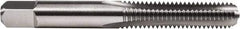 Union Butterfield - #10-32 UNF, H3, 3 Flute, Plug Chamfer, Bright Finish, Hand STI Tap - 2-1/2" OAL, 1" Thread Length, 5/16" Square Length, 0.191" Square Size, 3B Class of Fit, Series 1572 - Exact Industrial Supply