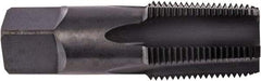 Union Butterfield - 1/16-27 NPT Thread, 4 Flute Standard Pipe Tap - 2-1/8" OAL, 11/16" Thread Length, 5/16" Shank Diam, Oxide Finish, High Speed Steel - Exact Industrial Supply