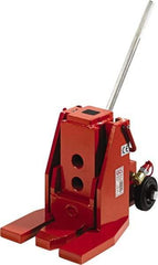 GKS - 10 Ton Capacity Fork Lift Jack - 1.4" to 18" High, 5-1/2" Piston Stroke - Benchmark Tooling