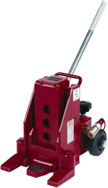 GKS - 10 Ton Capacity Toe Jack - 0.8" to 18-1/2" High, 6.3" Piston Stroke - Benchmark Tooling