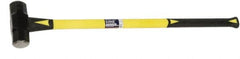 Ability One - 8 Lb Head, 32" Long Sledge Hammer - Steel Head, Fiberglass Handle with Grip - Benchmark Tooling