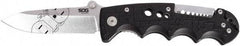 SOG Specialty Knives - 3-13/32" Blade, Straight Clip Point Folding Knife - 4.1" Closed Length, Glass-Filled Nylon - Benchmark Tooling