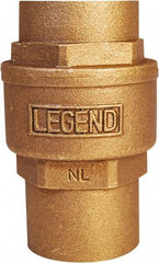 Legend Valve - 1-1/2" Lead Free Bronze Check Valve - Inline, C x C Sweat, 250 WOG - Benchmark Tooling