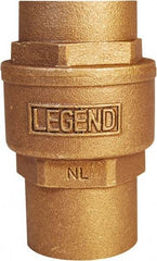 Legend Valve - 1-1/4" Lead Free Bronze Check Valve - Inline, C x C Sweat, 250 WOG - Benchmark Tooling