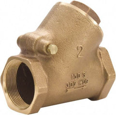 Legend Valve - 1-1/2" Lead Free Bronze Check Valve - Y-Pattern, FNPT x FNPT, 300 WOG - Benchmark Tooling