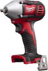 Milwaukee Tool - 3/8" Drive 18 Volt Pistol Grip Cordless Impact Wrench & Ratchet - 0 to 2,200 RPM, 0 to 3,200 BPM, 167 Ft/Lb Torque, Lithium-Ion Batteries Not Included - Benchmark Tooling