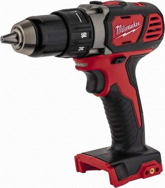 Milwaukee Tool - 18 Volt 1/2" Chuck Pistol Grip Handle Cordless Drill - 0-400 & 0-1800 RPM, Keyless Chuck, Reversible, Lithium-Ion Batteries Not Included - Benchmark Tooling