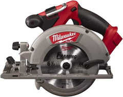 Milwaukee Tool - 18 Volt, 6-1/2" Blade, Cordless Circular Saw - 5,000 RPM, Lithium-Ion Batteries Not Included - Benchmark Tooling