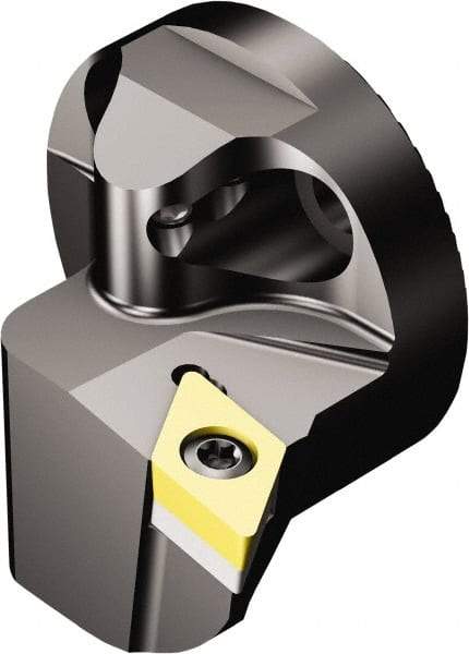 Sandvik Coromant - Right Hand Cut, Size 16, DCMT 070204 Insert Compatiblity, Internal Modular Turning & Profiling Cutting Unit Head - 11mm Ctr to Cutting Edge, 20mm Head Length, Through Coolant, Series CoroTurn 107 - Benchmark Tooling