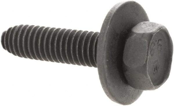 Made in USA - M6x1.00mm, 25mm Long Hex Head Cap Screw - Phosphate Finish, 10mm Hex - Benchmark Tooling