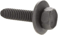 Made in USA - M6x1.00mm, 25mm Long Hex Head Cap Screw - Phosphate Finish, 10mm Hex - Benchmark Tooling