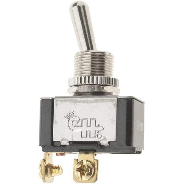 Value Collection - SPST On-Off Toggle Switch - Screw Terminal, Standard Actuator, 12 Volts - Benchmark Tooling