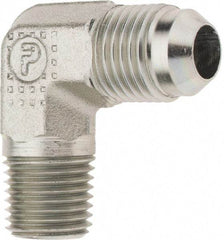 Parker - 3/8" Tube OD, 37° Steel Flared Tube Male Elbow - 1/4 NPTF - Benchmark Tooling
