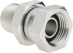 Parker - 3/8-18 Male NPTF Steel Hydraulic Hose Swivel - 6,000 psi, -6 Hose Size, 3/8" Hose Diam - Benchmark Tooling