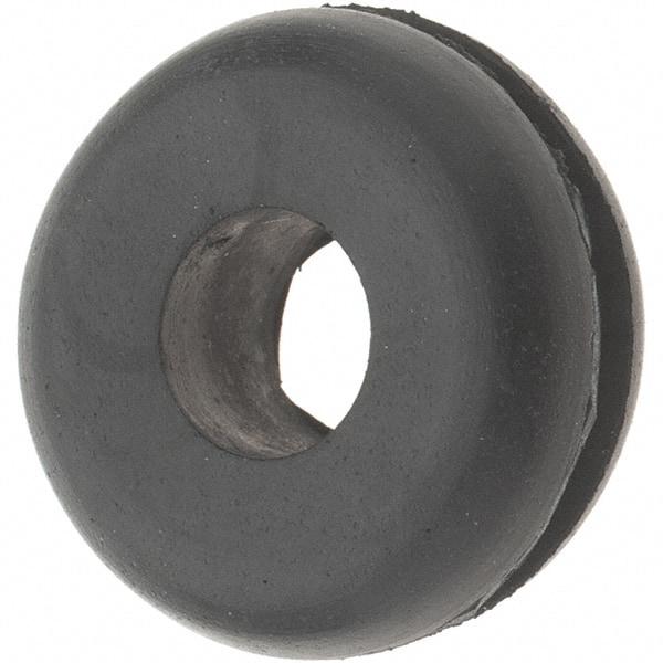 Value Collection - 13/16" OD, 5/16" Thick Grommet - Rubber, 9/16" Slot Diam x 1/16" Slot Width - Benchmark Tooling