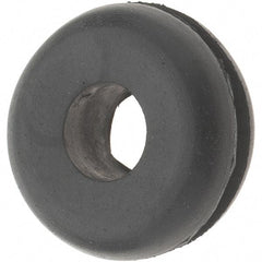 Value Collection - 13/16" OD, 5/16" Thick Grommet - Rubber, 9/16" Slot Diam x 1/16" Slot Width - Benchmark Tooling