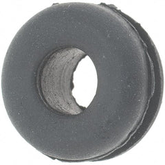 Value Collection - 3/8" OD, 3/16" Thick Grommet - Rubber, 1/4" Slot Diam x 1/16" Slot Width - Benchmark Tooling
