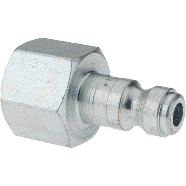 Parker - 3/8-18 Female NPTF Tru-Flate Automotive Pneumatic Hose Connector - Steel, 1/4" Body Diam - Benchmark Tooling