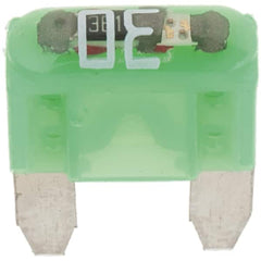 Value Collection - 30 Amp, 32 VDC, Automotive Fuse - 10.83" Long, Green, Littlefuse MIN030 - Benchmark Tooling