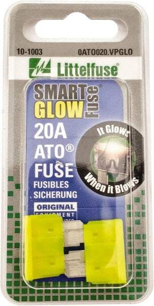 Value Collection - 20 Amp, Automotive Fuse - Yellow, Littlefuse ATO020 - Benchmark Tooling