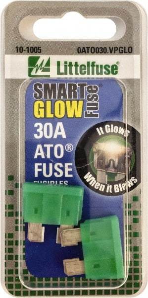 Value Collection - 30 Amp, Automotive Fuse - Green, Littlefuse ATO030 - Benchmark Tooling