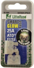 Value Collection - 25 Amp, Automotive Fuse - Clear, Littlefuse ATO025 - Benchmark Tooling