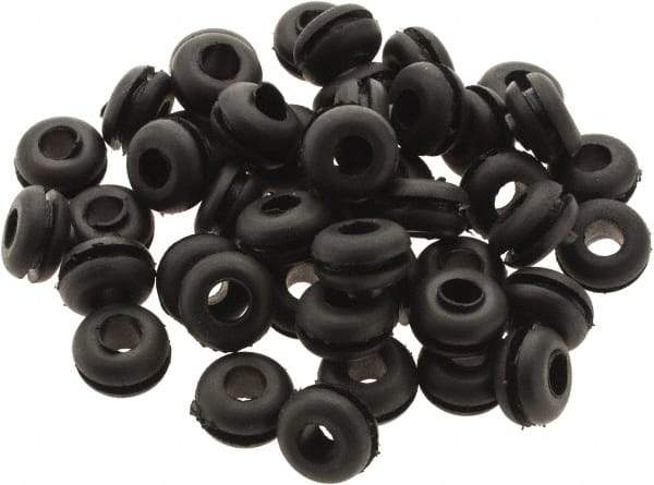 Value Collection - 7/16" OD, Grommet - Rubber, 9/32" Slot Diam x 1/16" Slot Width - Benchmark Tooling
