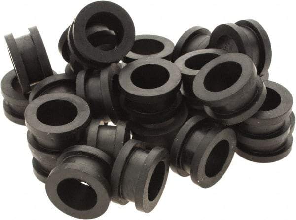 Value Collection - 11/16" OD, Grommet - Rubber, 17/32" Slot Diam x 3/16" Slot Width - Benchmark Tooling