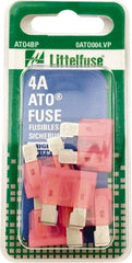 Value Collection - 4 Amp, 32 VAC/VDC, Automotive Fuse - 3/4" Long, Pink, Littlefuse ATO004 - Benchmark Tooling