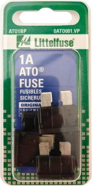 Value Collection - 1 Amp, 32 VAC/VDC, Automotive Fuse - 3/4" Long, Black, Littlefuse ATO001 - Benchmark Tooling